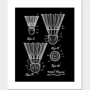 Badminton Vintage Patent Drawing Posters and Art